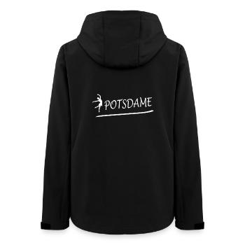 POTSDAME - Frauen Recycelte Softshelljacke von Stanley/Stella - Schwarz - Hinten - AI Model Female 172 light (172cm)