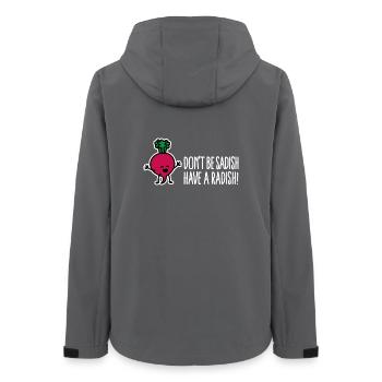 Don't be sadish have a radish funny dietician - Women’s Recycled Softshell Jacket by Stanley/Stella - anthracite - Back - AI Model Female 172 light (172cm)