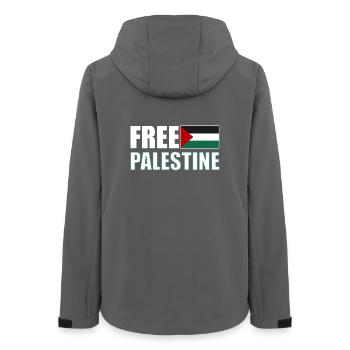 Free Palestine - Veste softshell femme recyclée Stanley/Stella - charbon - Dos - AI Model Female 172 light (172cm)