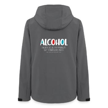Alcool (foncé) - Veste softshell femme recyclée Stanley/Stella - charbon - Dos - AI Model Female 172 light (172cm)