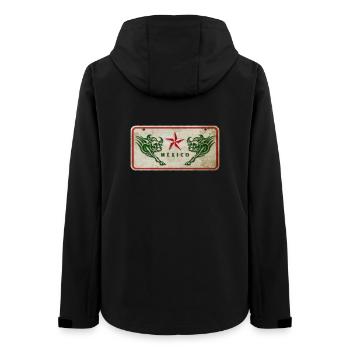 Mexiko Stier Schild - Frauen Recycelte Softshelljacke von Stanley/Stella - Schwarz - Hinten - AI Model Female 172 light (172cm)