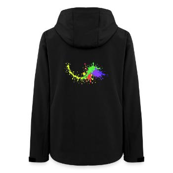 Colorful Party Design Underground - Women’s Recycled Softshell Jacket by Stanley/Stella - black - Back - AI Model Female 172 light (172cm)