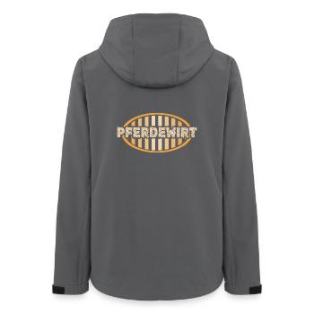 Gardien de chevaux - Veste softshell femme recyclée Stanley/Stella - charbon - Dos - AI Model Female 172 light (172cm)