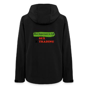 Most Wichtig im Leben Sex Trading - Frauen Recycelte Softshelljacke von Stanley/Stella - Schwarz - Hinten - AI Model Female 172 light (172cm)
