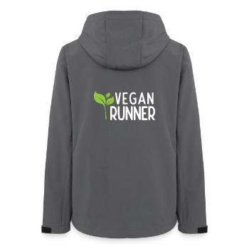 Veganer Läufer - Frauen Recycelte Softshelljacke von Stanley/Stella - Anthrazit - Hinten - AI Model Female 172 light (172cm)