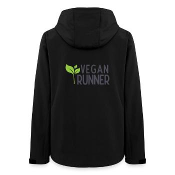 Veganer Läufer - Frauen Recycelte Softshelljacke von Stanley/Stella - Schwarz - Hinten - AI Model Female 172 light (172cm)
