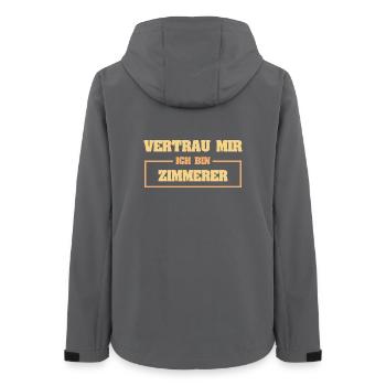 charpentier - Veste softshell femme recyclée Stanley/Stella - charbon - Dos - AI Model Female 172 light (172cm)