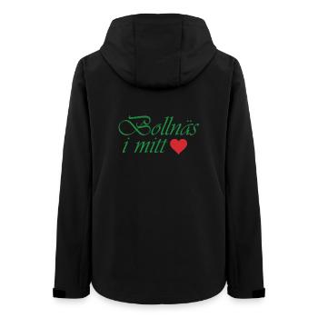 Bollnäs in my heart - Women’s Recycled Softshell Jacket by Stanley/Stella - black - Back - AI Model Female 172 light (172cm)