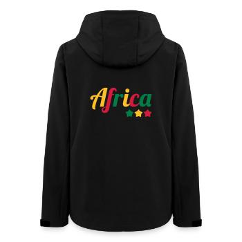Africa / African / Afrika / Afrikaner - Frauen Recycelte Softshelljacke von Stanley/Stella - Schwarz - Hinten - AI Model Female 172 light (172cm)