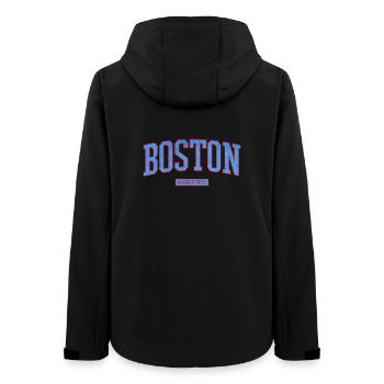 Boston Stadt Pride Emblem - Frauen Recycelte Softshelljacke von Stanley/Stella - Schwarz - Hinten - AI Model Female 172 light (172cm)