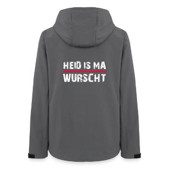 Heid is ma wurscht - Frauen Recycelte Softshelljacke von Stanley/Stella - Anthrazit - Hinten - AI Model Female 172 light (172cm)