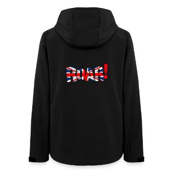 ROAR UK Flagge des Vereinigten Königreichs - Frauen Recycelte Softshelljacke von Stanley/Stella - Schwarz - Hinten - AI Model Female 172 light (172cm)