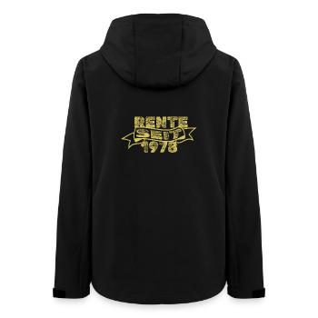 1978 - Women’s Recycled Softshell Jacket by Stanley/Stella - black - Back - AI Model Female 172 light (172cm)