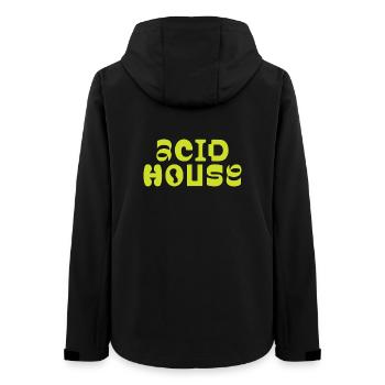Acid House Musik-Logo-Design - Frauen Recycelte Softshelljacke von Stanley/Stella - Schwarz - Hinten - AI Model Female 172 light (172cm)