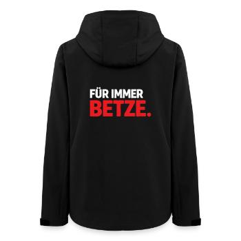 Forever Betze – T-shirt statement de Kaiserslautern - Veste softshell femme recyclée Stanley/Stella - noir - Dos - AI Model Female 172 light (172cm)