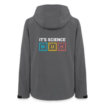C’est de la science, mec, drôle, nerd, humour design - Veste softshell femme recyclée Stanley/Stella - charbon - Dos - AI Model Female 172 light (172cm)