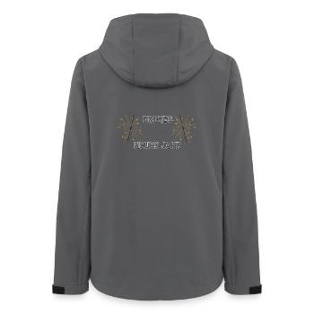 FROHES NEUES JAHR Wunderkerze - Frauen Recycelte Softshelljacke von Stanley/Stella - Anthrazit - Hinten - AI Model Female 172 light (172cm)