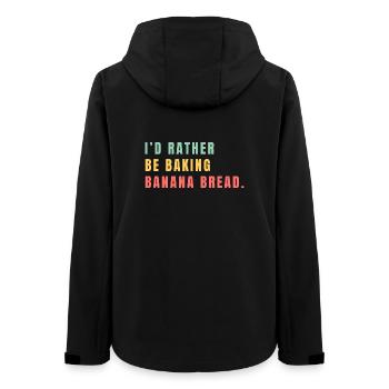 I'd rather be baking banana bread - Women’s Recycled Softshell Jacket by Stanley/Stella - black - Back - AI Model Female 172 light (172cm)