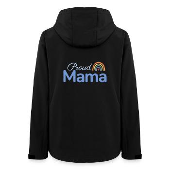 Proud Mama Regenbogen - Frauen Recycelte Softshelljacke von Stanley/Stella - Schwarz - Hinten - AI Model Female 172 light (172cm)