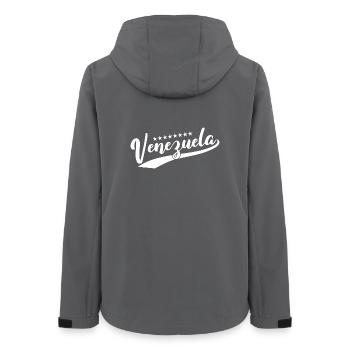 Venezuela - Women’s Recycled Softshell Jacket by Stanley/Stella - anthracite - Back - AI Model Female 172 light (172cm)