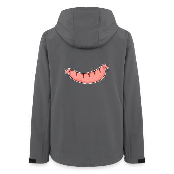 Sausage Motif - Women’s Recycled Softshell Jacket by Stanley/Stella - anthracite - Back - AI Model Female 172 light (172cm)