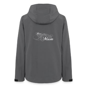 Best Mum - Women’s Recycled Softshell Jacket by Stanley/Stella - anthracite - Back - AI Model Female 172 light (172cm)
