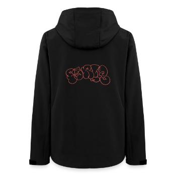 Red Line Art Paris Graffiti - Veste softshell femme recyclée Stanley/Stella - noir - Dos - AI Model Female 172 light (172cm)