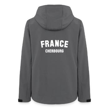 FRANCE CHERBOUG Frankreich - Women’s Recycled Softshell Jacket by Stanley/Stella - anthracite - Back - AI Model Female 172 light (172cm)