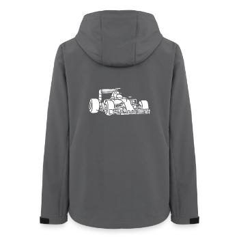 Formula Cars Racing Gifts Driver Team Kids Him - Women’s Recycled Softshell Jacket by Stanley/Stella - anthracite - Back - AI Model Female 172 light (172cm)