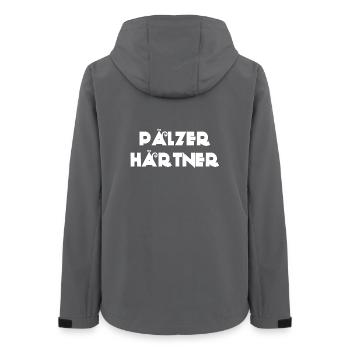 pfälzische kleidung frau, pälzer härtner - Frauen Recycelte Softshelljacke von Stanley/Stella - Anthrazit - Hinten - AI Model Female 172 light (172cm)