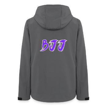 BJJ Purple Belt – Jiu Jitsu Rank Design - Women’s Recycled Softshell Jacket by Stanley/Stella - anthracite - Back - AI Model Female 172 light (172cm)