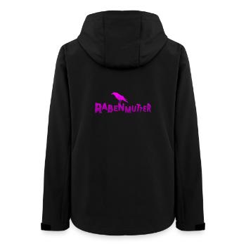 Rabenmutter - Mutter - Mama - Mami - Rabe - Frauen Recycelte Softshelljacke von Stanley/Stella - Schwarz - Hinten - AI Model Female 172 light (172cm)