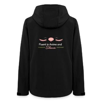 Anime-introvert Weeb Stubenhocker - Frauen Recycelte Softshelljacke von Stanley/Stella - Schwarz - Hinten - AI Model Female 172 light (172cm)