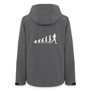 COURSE DE JOGGING – PUISSANCE DE COURSE ! COURSE DE MARATHON - Veste softshell femme recyclée Stanley/Stella - charbon - Dos - AI Model Female 172 light (172cm)