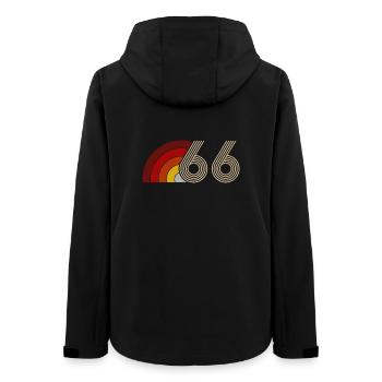 Vintage Astro 60 Years Sixties Party 1966 - Women’s Recycled Softshell Jacket by Stanley/Stella - black - Back - AI Model Female 172 light (172cm)