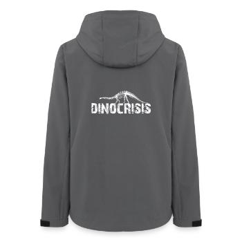 Dinocrisis - Aussterben der Dinosaurier Diplodocus - Frauen Recycelte Softshelljacke von Stanley/Stella - Anthrazit - Hinten - AI Model Female 172 light (172cm)