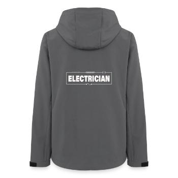 ÉLECTRICIEN - Veste softshell femme recyclée Stanley/Stella - charbon - Dos - AI Model Female 172 light (172cm)