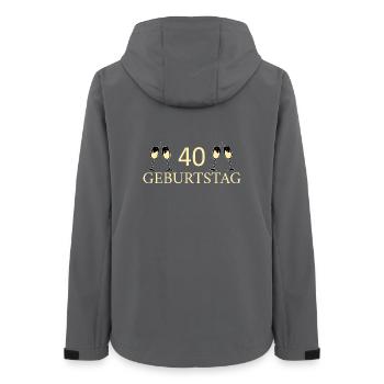 40e anniversaire 40 ans - Veste softshell femme recyclée Stanley/Stella - charbon - Dos - AI Model Female 172 light (172cm)
