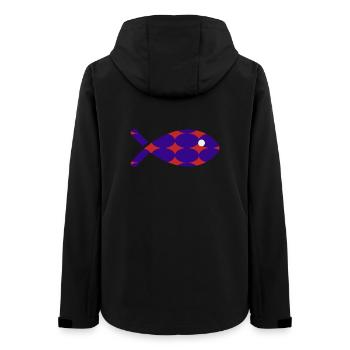 POISSON - Veste softshell femme recyclée Stanley/Stella - noir - Dos - AI Model Female 172 light (172cm)