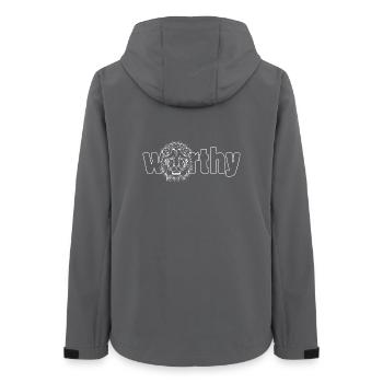 Lion « DIGNE » - Veste softshell femme recyclée Stanley/Stella - charbon - Dos - AI Model Female 172 light (172cm)