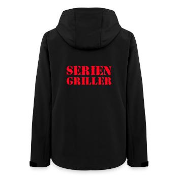 Series Griller Grill Grill Master Grill Season BBQ - Women’s Recycled Softshell Jacket by Stanley/Stella - black - Back - AI Model Female 172 light (172cm)