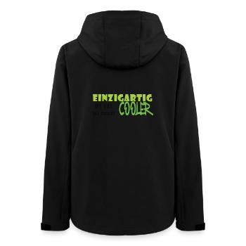 Uniquely cool graffiti - Women’s Recycled Softshell Jacket by Stanley/Stella - black - Back - AI Model Female 172 light (172cm)