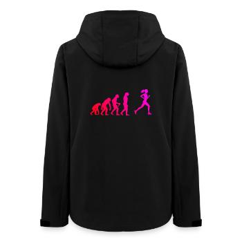 Marathon running gift idea for the runner - Women’s Recycled Softshell Jacket by Stanley/Stella - black - Back - AI Model Female 172 light (172cm)