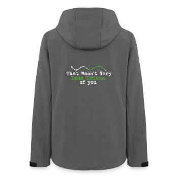 Data Driven You Tee - Women’s Recycled Softshell Jacket by Stanley/Stella - anthracite - Back - AI Model Female 172 light (172cm)