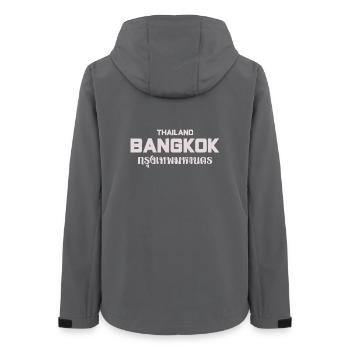 Bangkok Großbuchstaben Stadtbild - Frauen Recycelte Softshelljacke von Stanley/Stella - Anthrazit - Hinten - AI Model Female 172 light (172cm)
