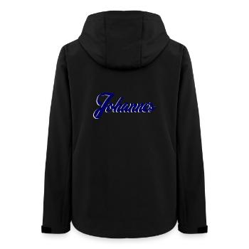 Name Johannes Personalisierung - Frauen Recycelte Softshelljacke von Stanley/Stella - Schwarz - Hinten - AI Model Female 172 light (172cm)