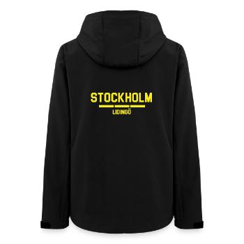 Stockholm Lidingö Urban Design - Women’s Recycled Softshell Jacket by Stanley/Stella - black - Back - AI Model Female 172 light (172cm)