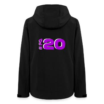FQ20-2025-katalonien - Frauen Recycelte Softshelljacke von Stanley/Stella - Schwarz - Hinten - AI Model Female 172 light (172cm)