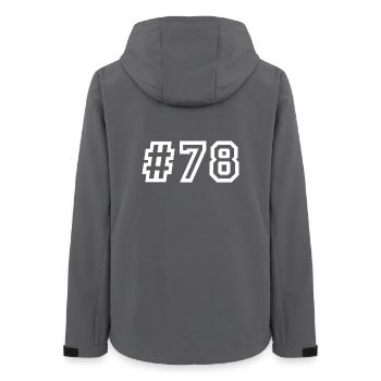 1978 Hashtag 78 - Veste softshell femme recyclée Stanley/Stella - charbon - Dos - AI Model Female 172 light (172cm)