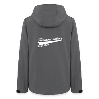 schwiegermutter 2026, beste schwiegermutti ever - Frauen Recycelte Softshelljacke von Stanley/Stella - Anthrazit - Hinten - AI Model Female 172 light (172cm)